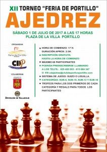 cartel ajedrez Portillo 2017